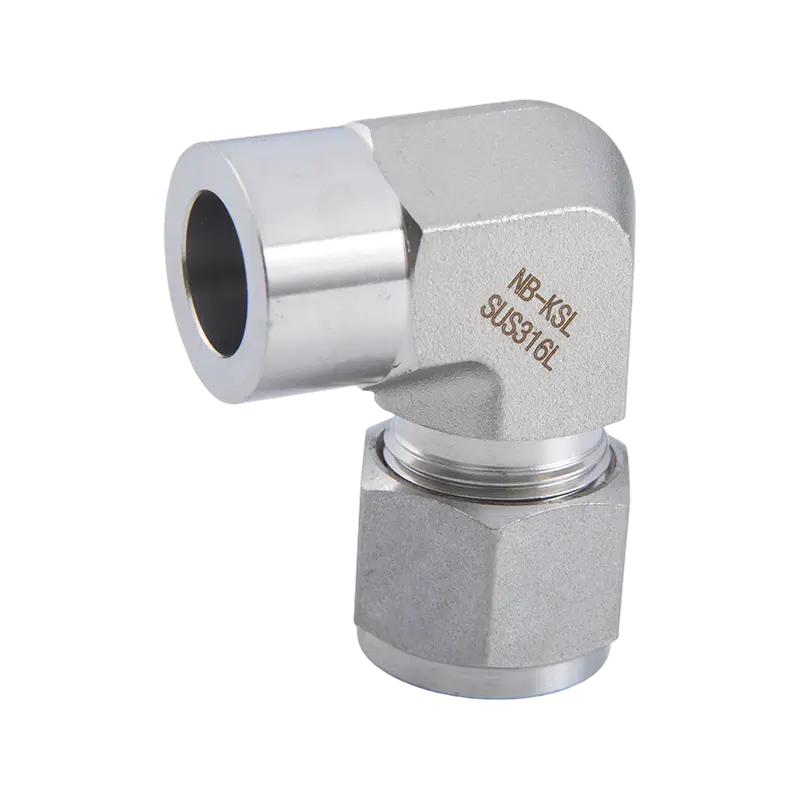 316L rustfrit stål kompressionsfitting type TUBE rørmuffe svejsealbue